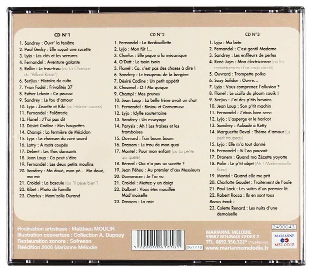 Chansons érotiques