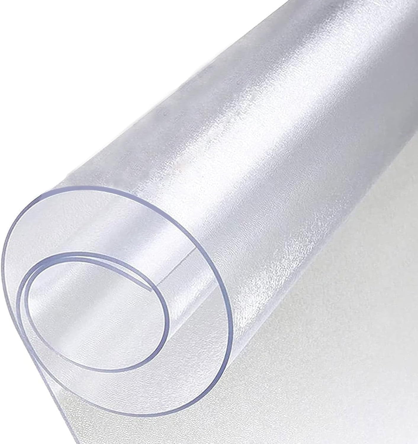HYQOUKLR Clear Table Protector, 1.5mm Thick PVC Table Protector Clear And Frosted Multiple Sizes(1.5mm Frosted Table Cover,35.43x70.87in/90x180cm)