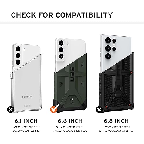 Miniatura 2 de URBAN ARMOR GEAR UAG - Funda protectora diseñada para Samsung Galaxy S22 Plus, camuflaje medianoche, resistente, ligera, delgada, a prueba de