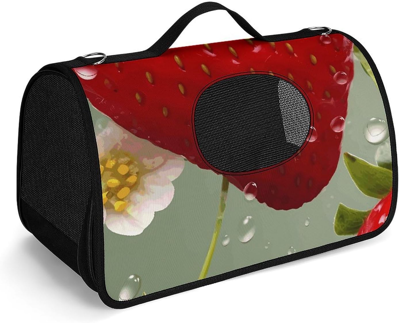 Pet Handbags, Lovely Strawberry Printed Pet Handbags,folding Pet Bags,new Pet Handbags,universal Pet Handbags, 45X26X23.5cm