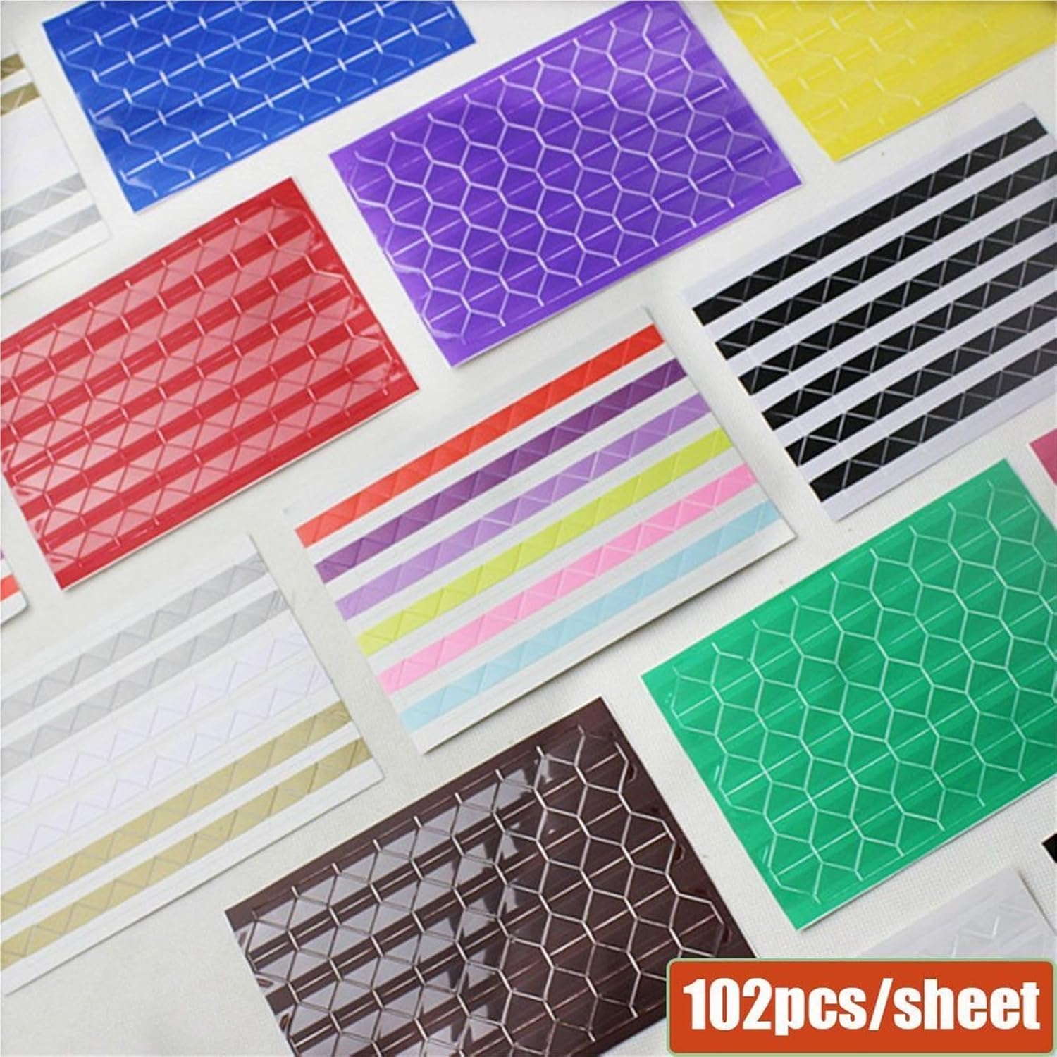 Photo Corners Self Adhesive 80 Sheets Photo Corner Protectors Picture Frame Stickers Scrapbook Paper Albums Decoration PVC(Brown)
