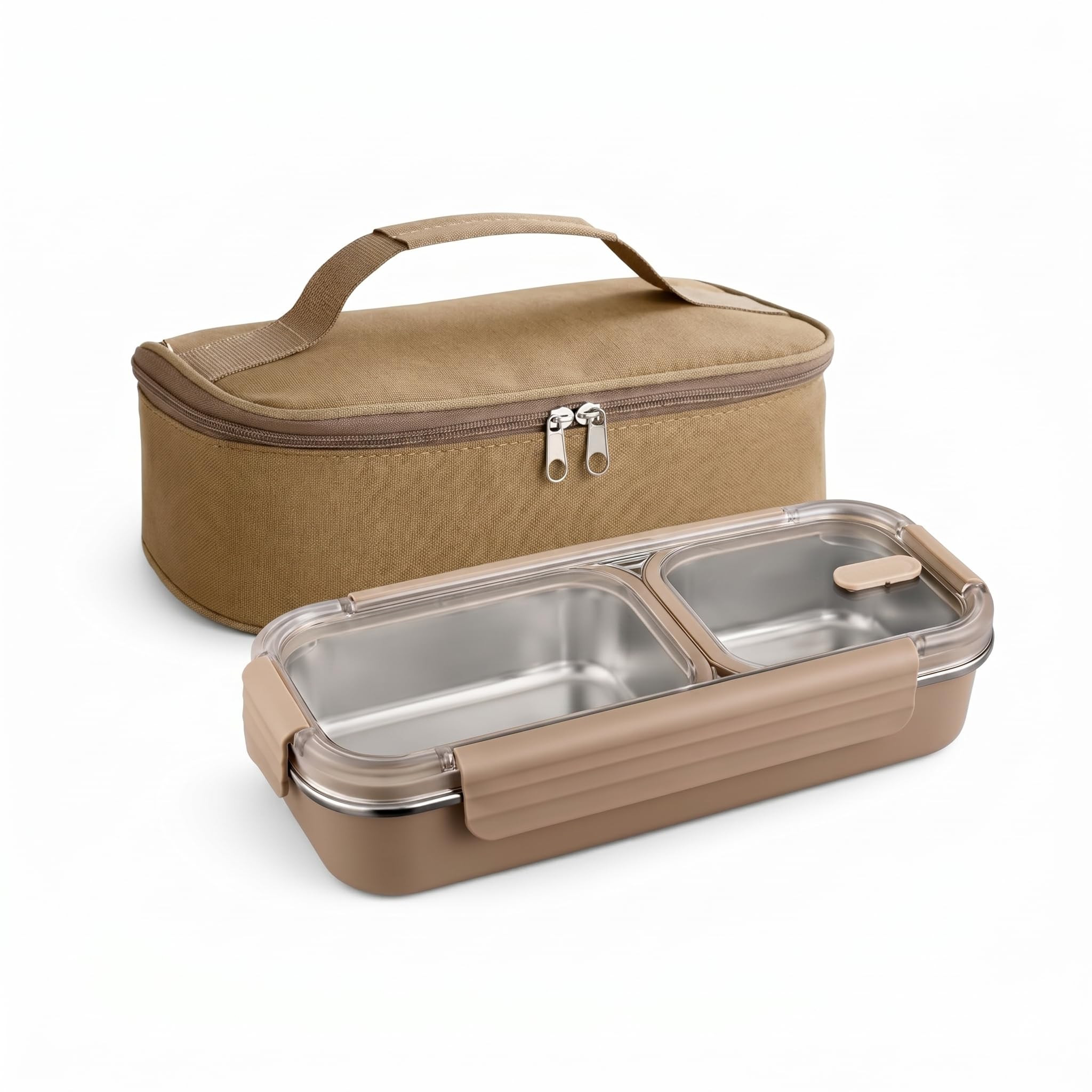 3 Compartment Lunch Box - Insulated & Leakproof -15