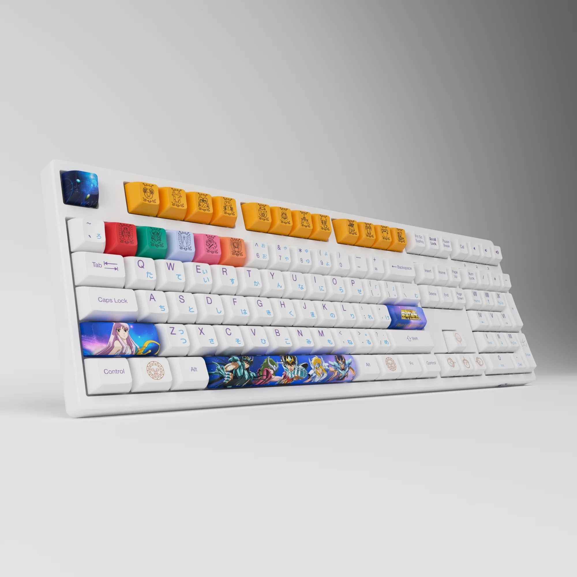 Teclado Mecânico Cavaleiros do Zodíaco Akko 3108v2 Switch Akko CS