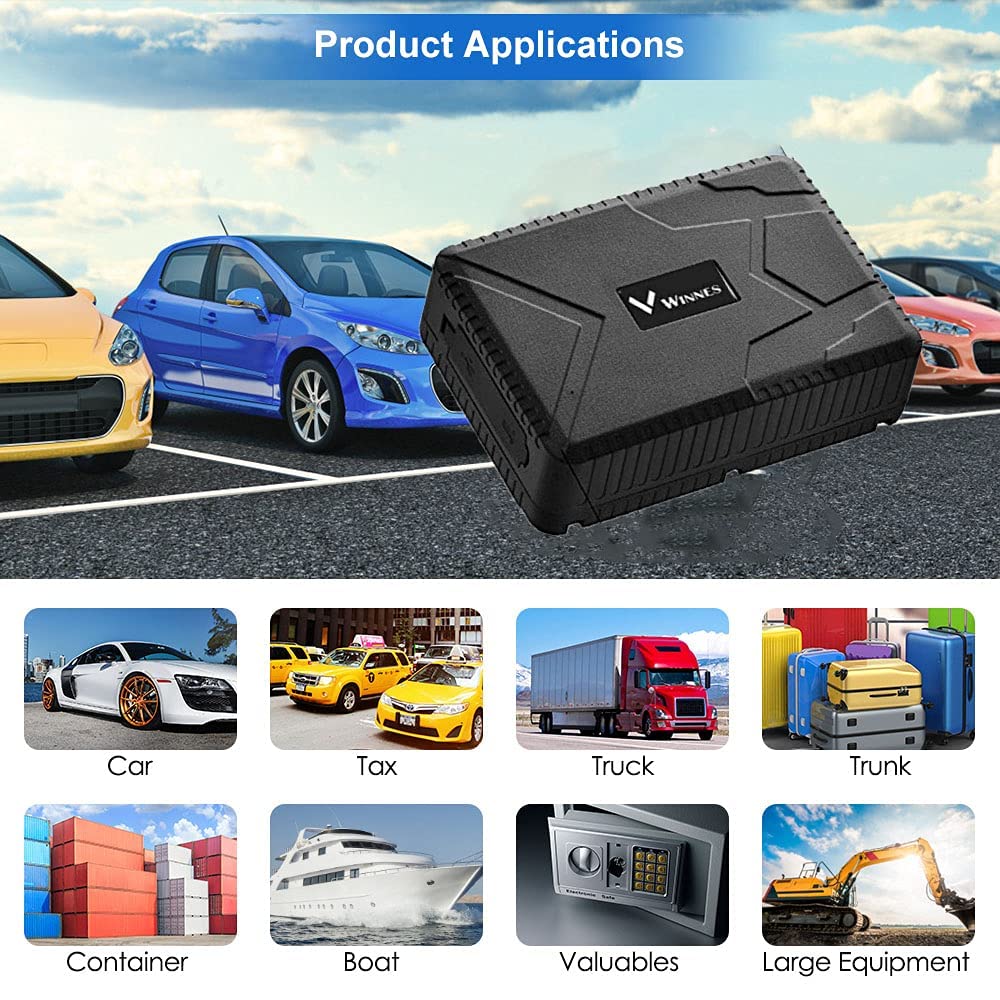 Localizzatore GPS per Auto con Magnete Potente, Monitoraggio in Tempo Reale Satellitare, Antifurto GPS Tracker per Auto, Moto, Camion, Impermeabile Geo-Fence Allarme, APP Gratuita TK915