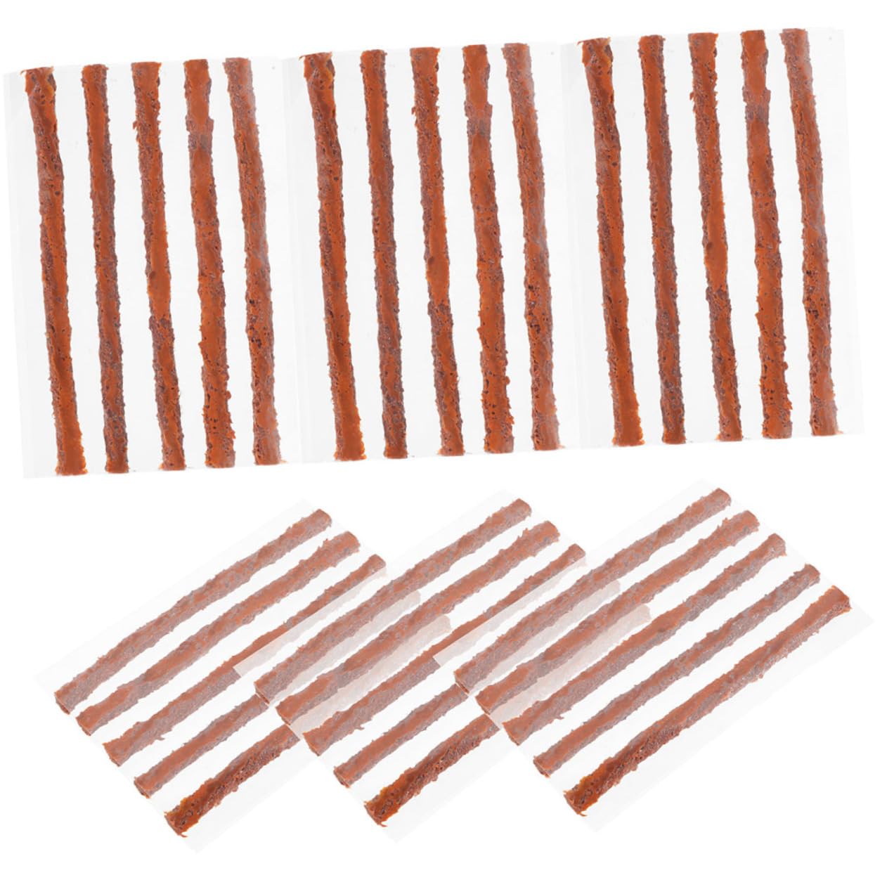 Mikinona 50Pcs Tire Repair Strings Kit Flexible Rubber Strips for Quick Puncture Repair Cars Motorcycles Trucks and More Portable and Easy to Use Tire Repairing Tools