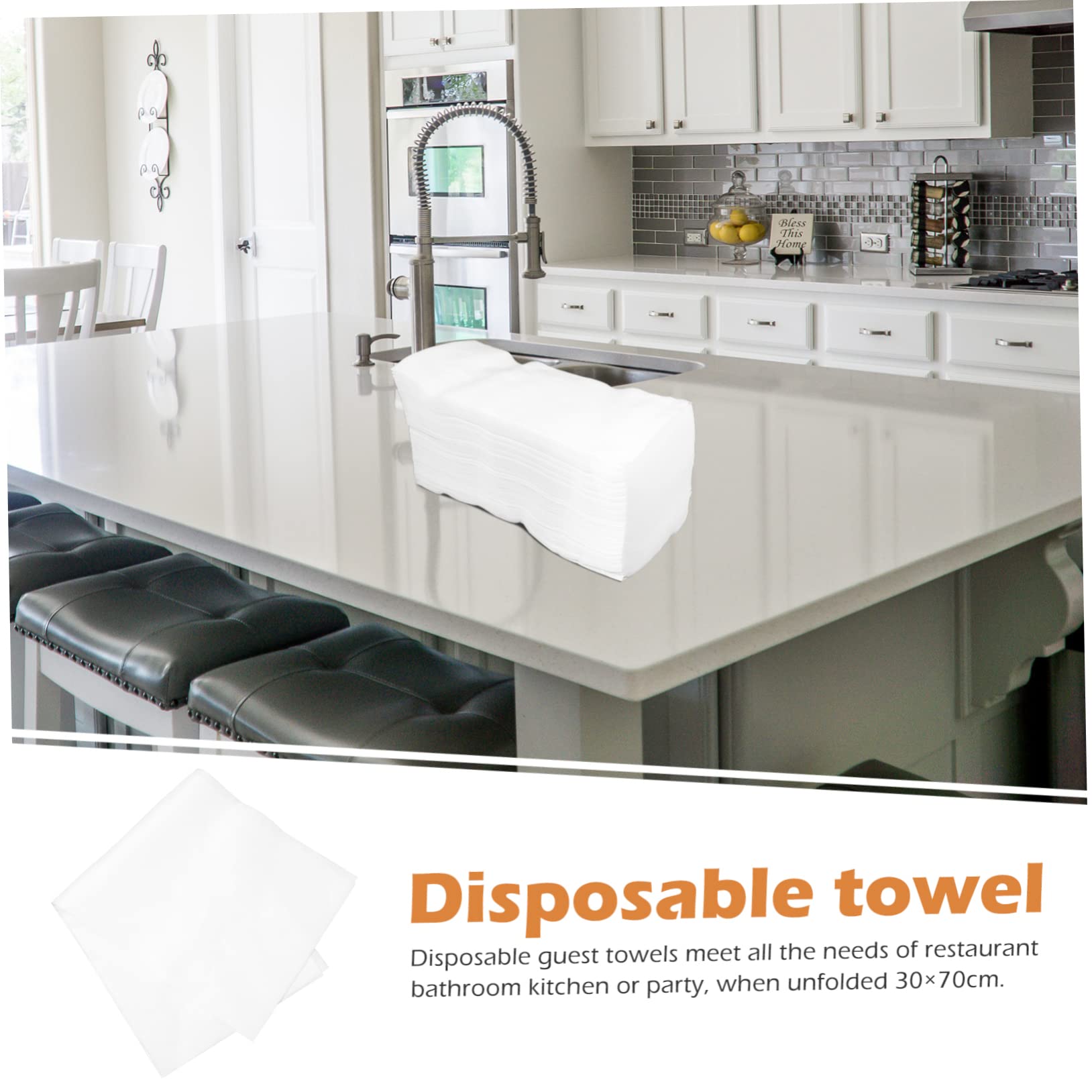 Didiseaon Large Bath Towels Bulk 30x70cm Thickened Paper Guest Towels Disposable for Bathroom Salon Sp