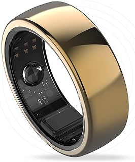Aabo AI Smart Ring for Men & Women | Fitness Tracking - 32 Modes | Sleep & Stress Monitoring | Titanium Ring | No App Subs...