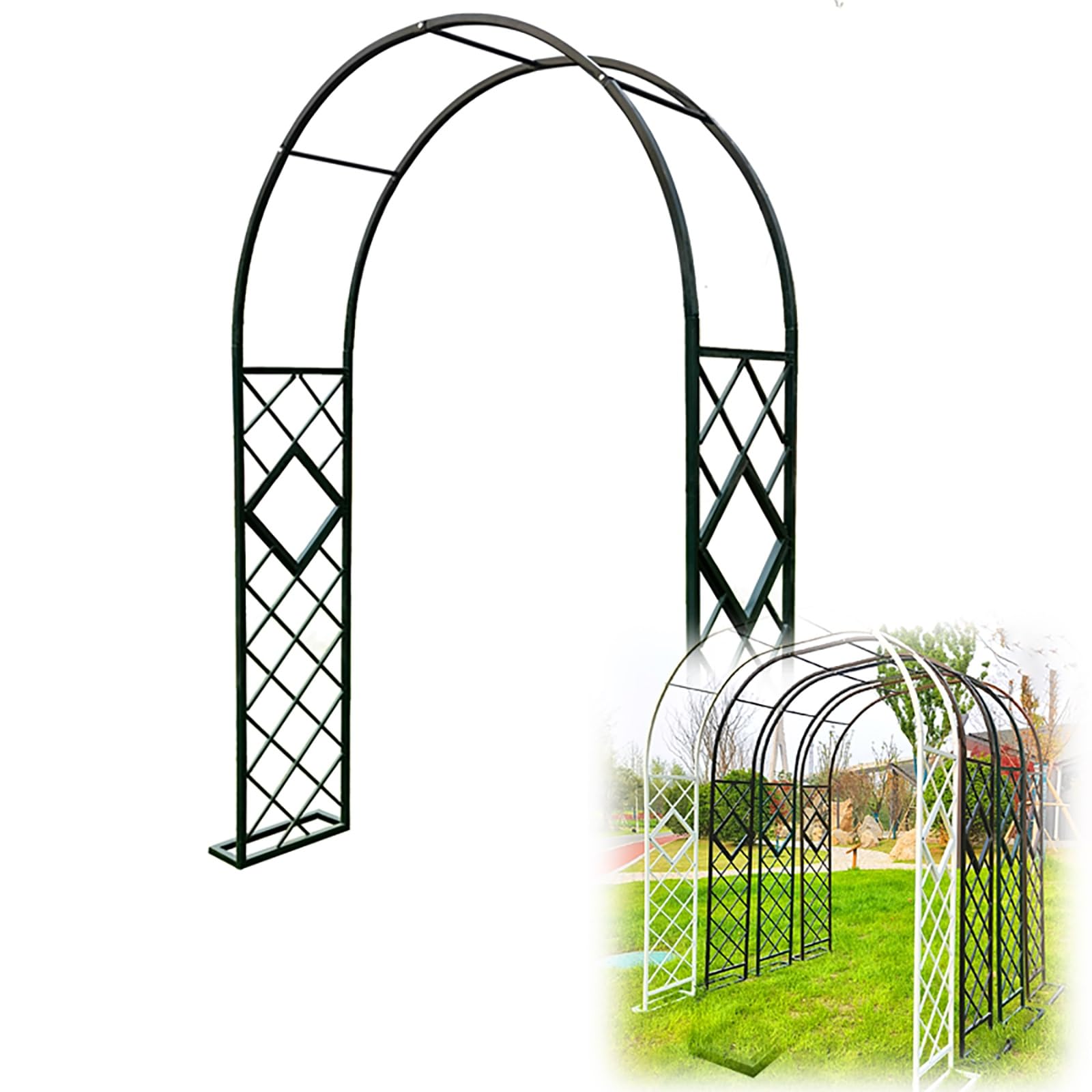 Arche de jardin pour plantes grimpantes stable pour décor de fête