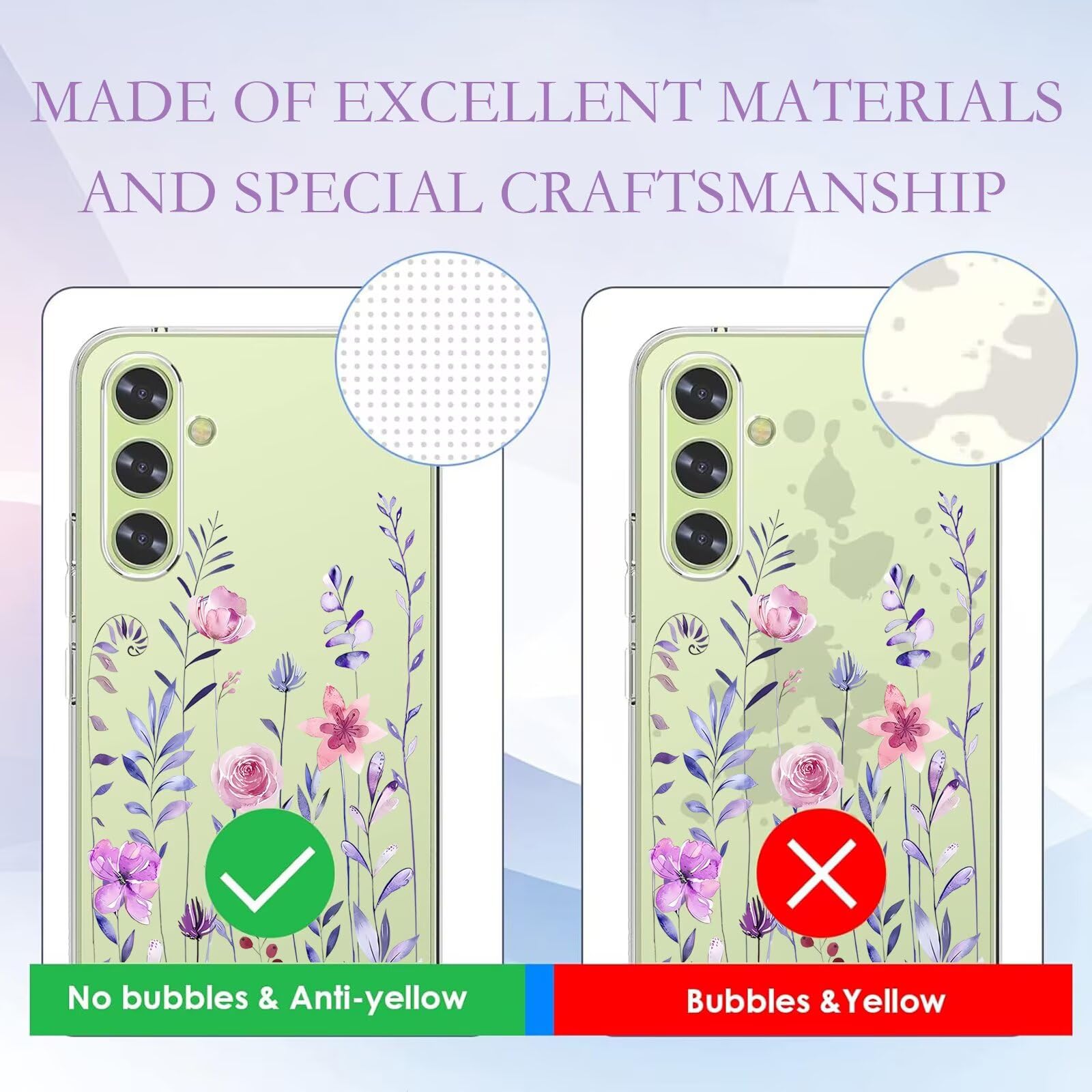Cover Fiorata Per Xiaomi Redmi Note 14 Pro 5G – Custodia Morbida In TPU Trasparente, Ultra Sottile, Antiurto, Con Protezione Fotocamera, Regalo Per Donna - 3