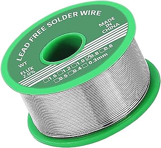 0.8mm Solder Wire, Lead Free Solder Sn99.3Cu0.7, Rosin Core Solder Wire for Electrical Soldering, Repairing Household appliances (20g/0.8mm)