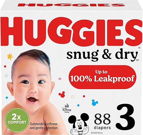 Miniatura 21 de Huggies Pañales de tamaño 4, pañales para bebé Snug & Dry, talla 4 (22-37 libras), 30 unidades, el embalaje puede variar