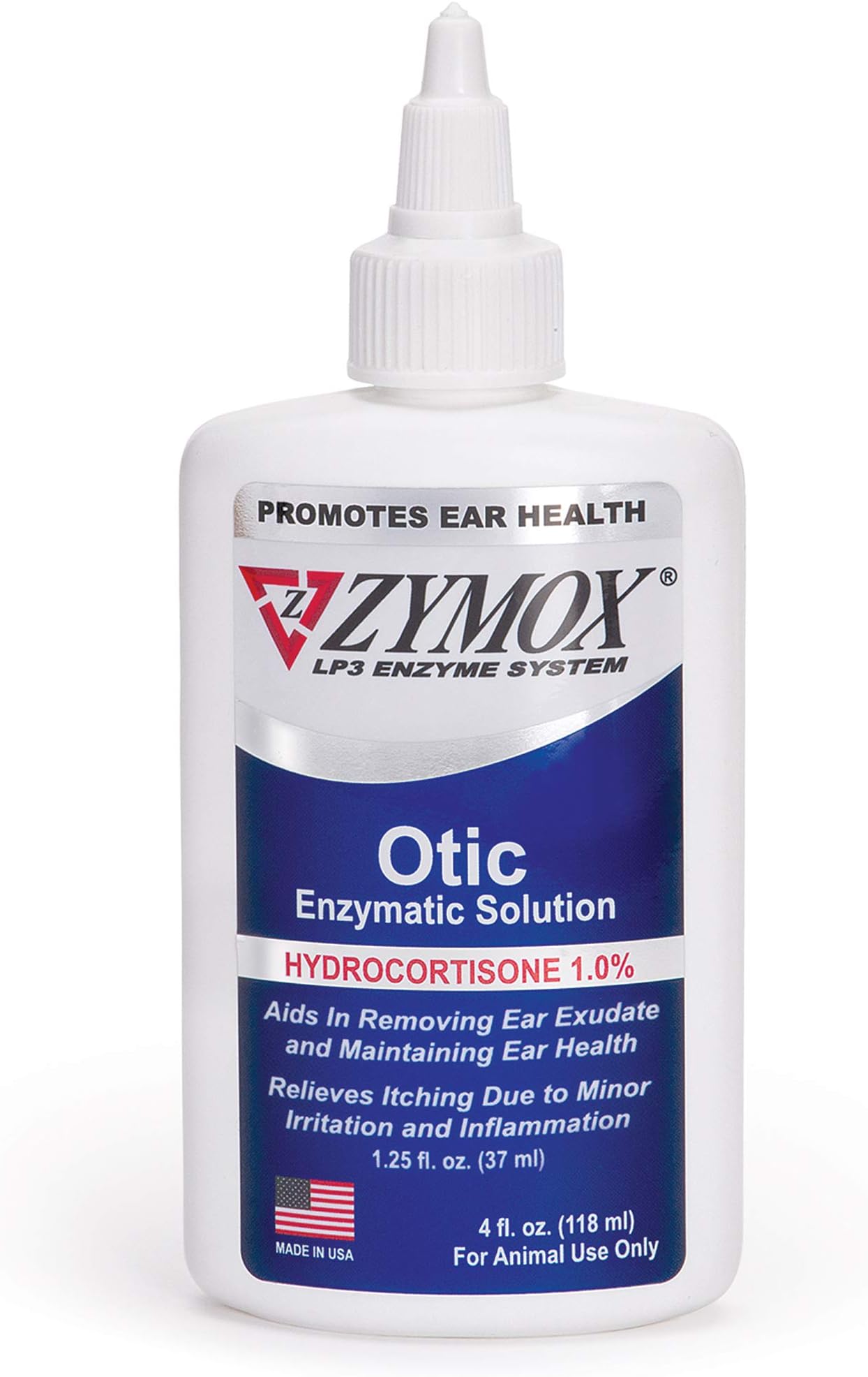 Pet King Brand Zymox Otic Enzymatic Solution for Pet Ears, 4 Ounces