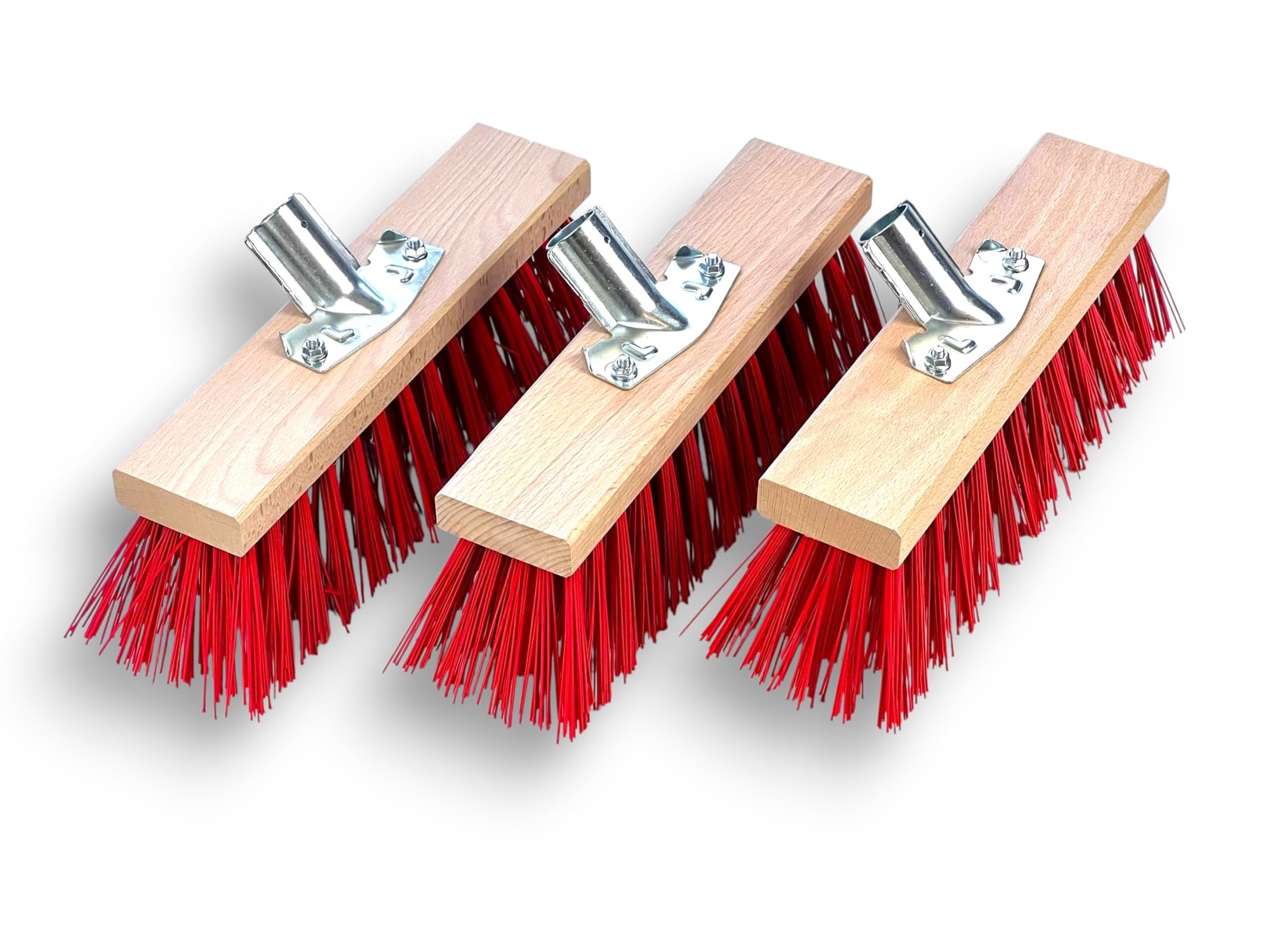 Kibros Set di 3 spazzole in PVC, 32 cm, senza manico esterno