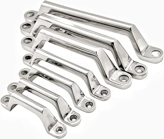 Multiple Size Heavy Duty Stainless Steel 304 Door Hatch Cabinet Handrail Lift Handle Grab Handle/Hand Rail for Yacht/RV/Bathroom/Industrial Equipment- 1Pack (Hole Centers:150MM)