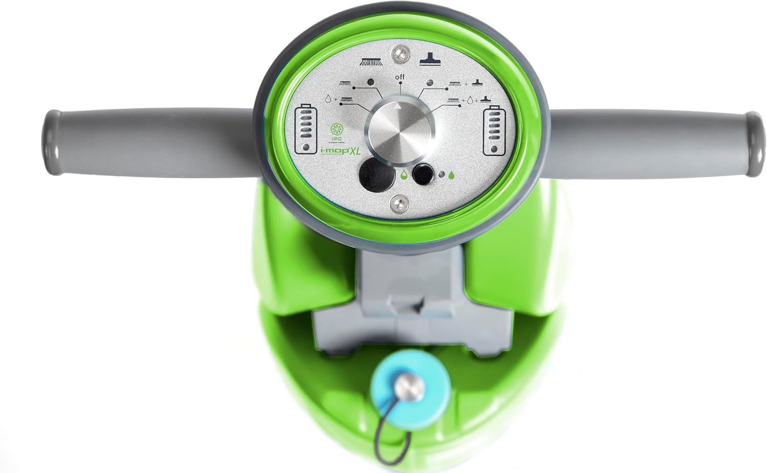 IPC i-mop® XL Upright Floor Scrubber - Dispenses Water & Solution, Scrubs with Brushes, Vacuums and Recovers Dirty Water | 18.1" Cleaning Width | Lithium-Ion Batteries with 70 Minute Run Time