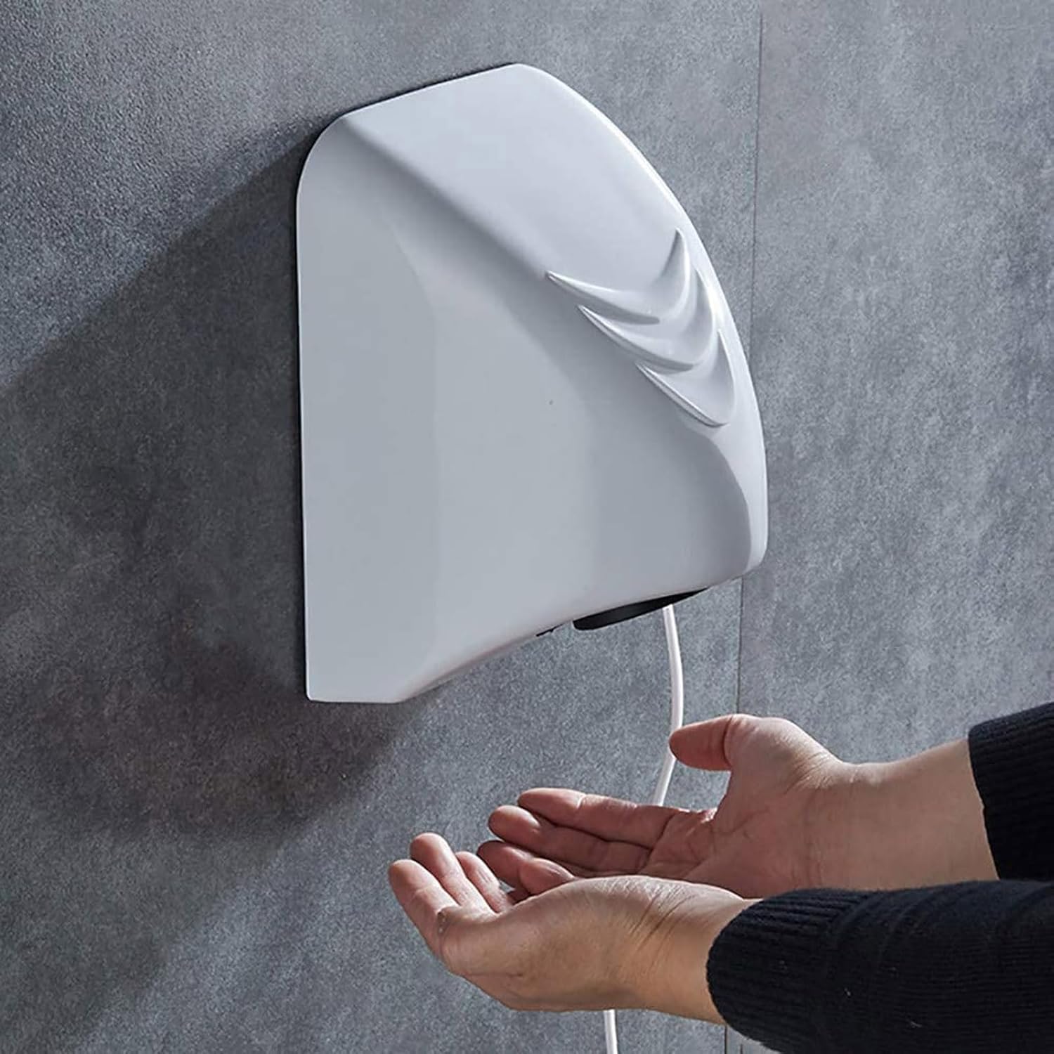 Commercial Hand Dryer Electric Hand Dryer Wall Mounted Automatic Hand Dryer 10s Fast Dry Induction Hands Drying Device for Toilets Commercial or Household,