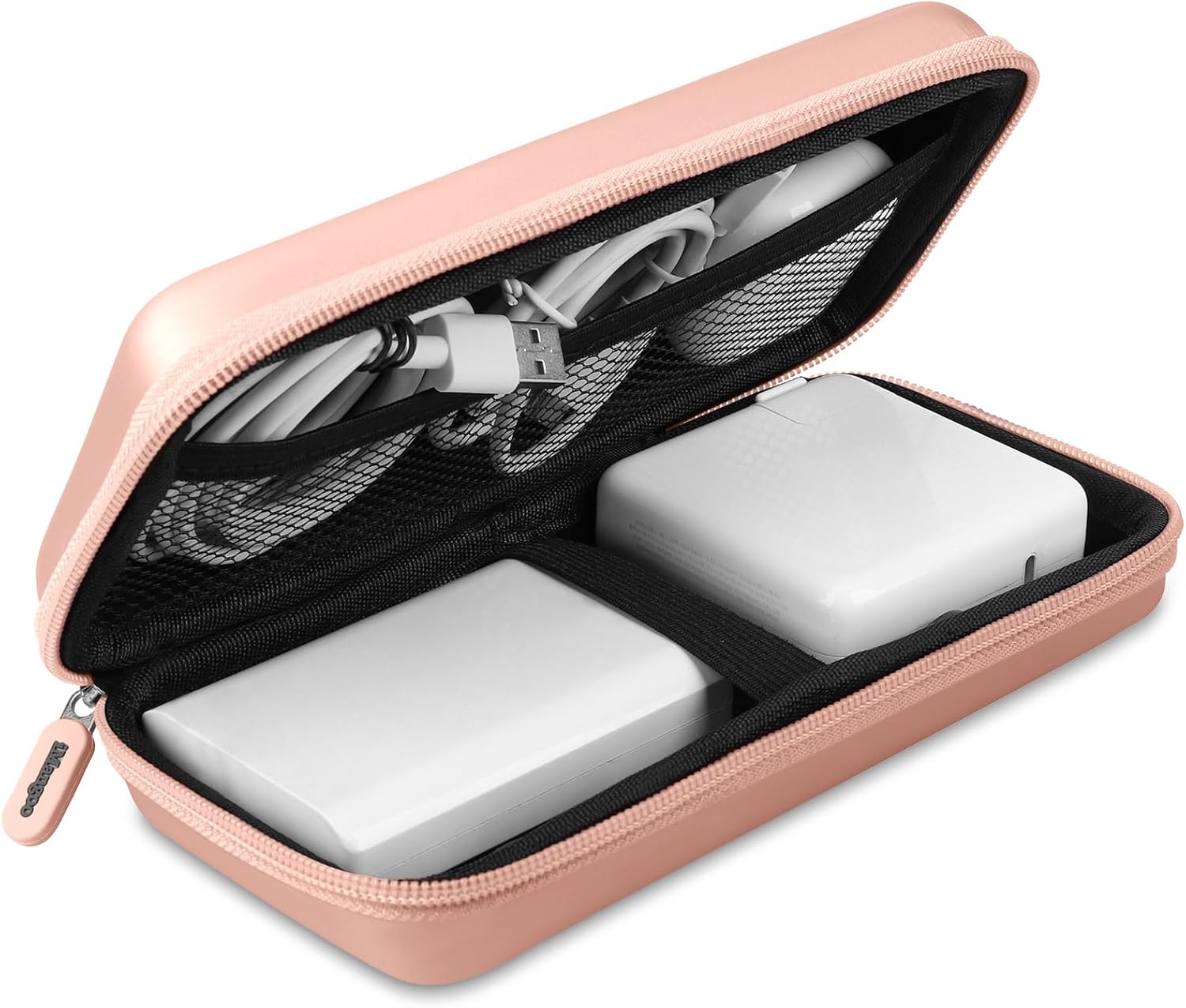 iMangoo Travel Essentials Electronics Organizer Charger Case Portable Dual Zippe…