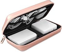 Vista 1 de iMangoo Travel Essentials Electronics Organizer Charger Case Portable Dual Zipper Shockproof Pouch Tech Purse Cord Cable Pouches Power Bank Storage