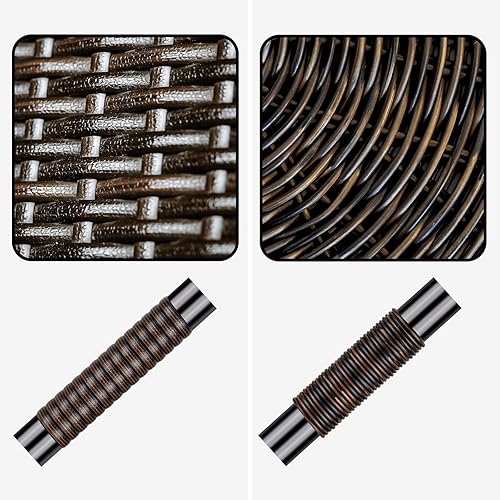 Miniatura 3 de Kit de reparación de mimbre para muebles de patio, material sintético de ratán para juegos de sillas de patio, tejido y reemplazo, muebles de patio