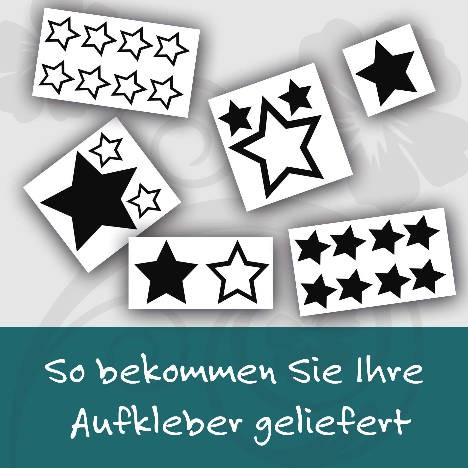 13 Sterne-Aufkleber Für Wände, Glas & Glatte Oberflächen | Hochwertige Folie, Rückstandslos Entfernbar | Ideal Für Deko & Beschriftung
