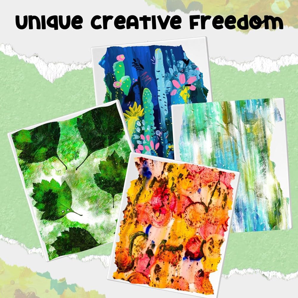 Gel-Druckplatte Set mit 9" X 12" Gelatineplatte & Druckpapier, Komplett für Kunst, Monotypie-Set