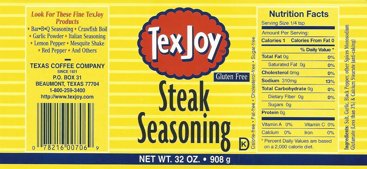TexJoy Steak Seasoning Original Recipe 32oz 2-Pack (64 Total Ounces, 4 Pounds of Goodness)
