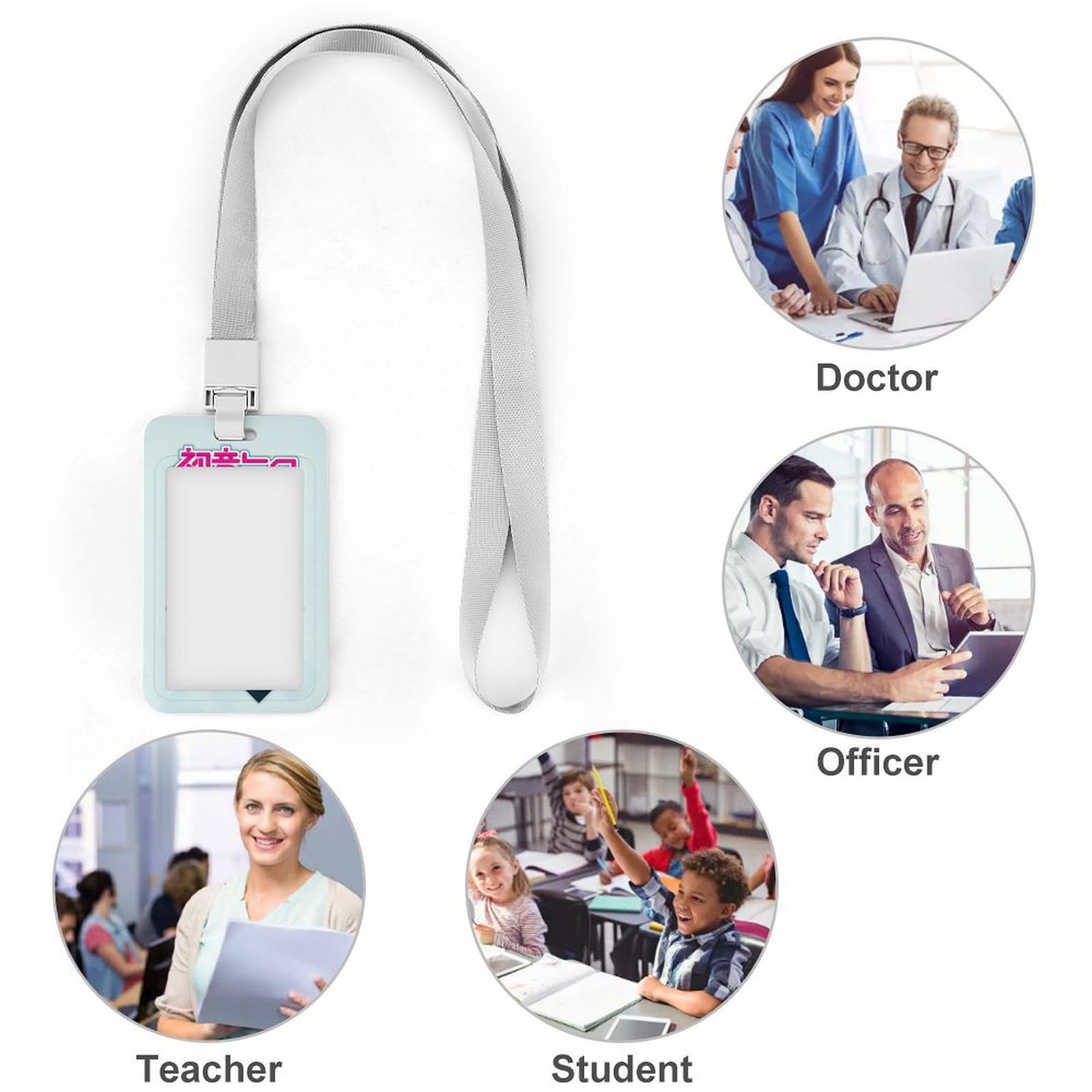 Amazon.co.jp: IDカードホルダー 初音ミク Miku 美少女 萌え 社員証