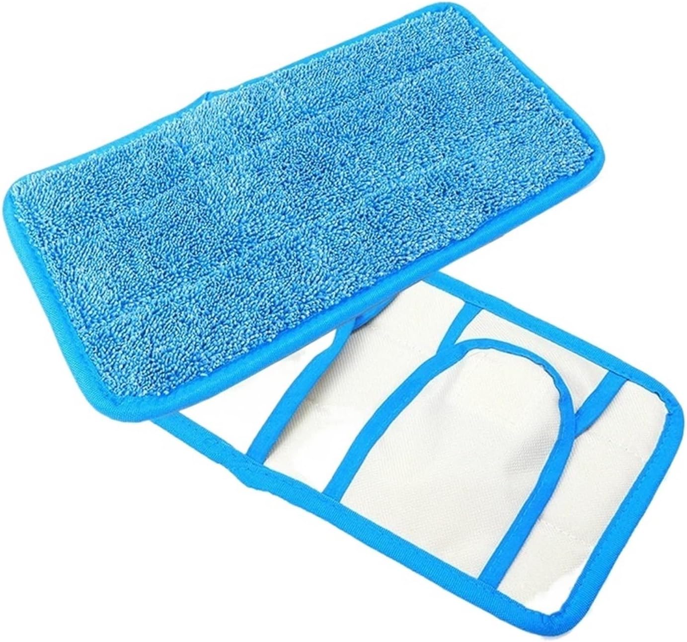 2Pcs Reusable Microfiber Mop Pads For 12-inch Swiffer Sweeper Cleaners Washable Fiber Cloths Household Mopping Parts(Grey)