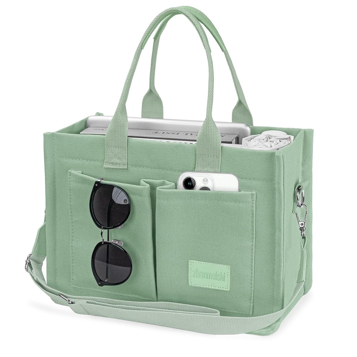 See full amazon price history chart for PALAY® Casual Tote Bag for Women Multi Pockets Canvas Hand Bag with Removable Shoulder Strap Crossbody Tote Bag Chic Mint Green Canvas Day Bag Tote Bag for Commuting PALAY® Casual Tote Bag for Women Multi Pockets Canvas Hand Bag with Removable Shoulder Strap Crossbody Tote Bag Chic Mint Green Canvas Day Bag Tote Bag for Commuting (B0DDKSVT3D) Amazon Price History, Amazon Price Tracker