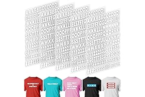 Iron on Letters and Numbers for Clothing