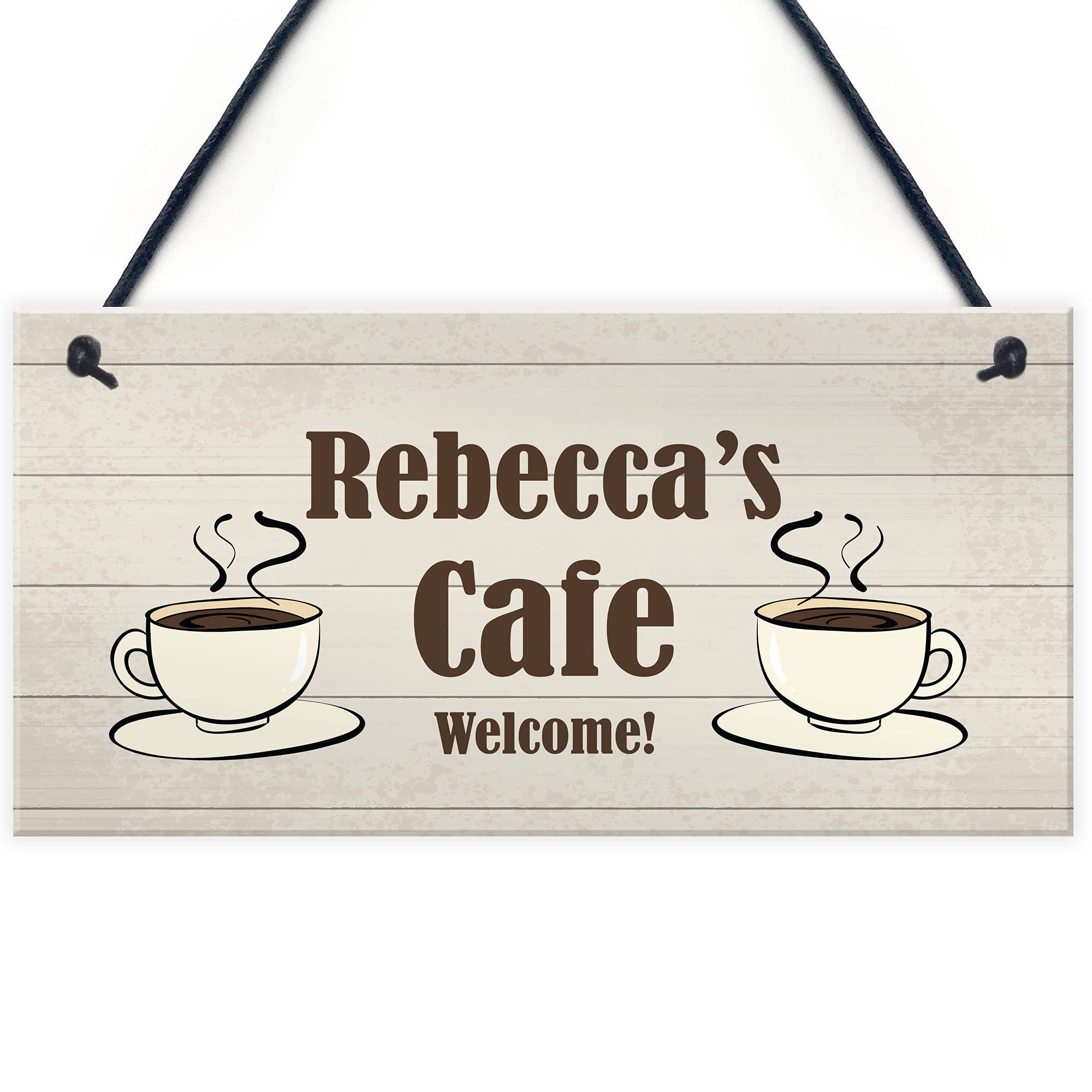 Personalised CAFE Sign For Child Daughter Son Playroom Playhouse Sign Home Decor