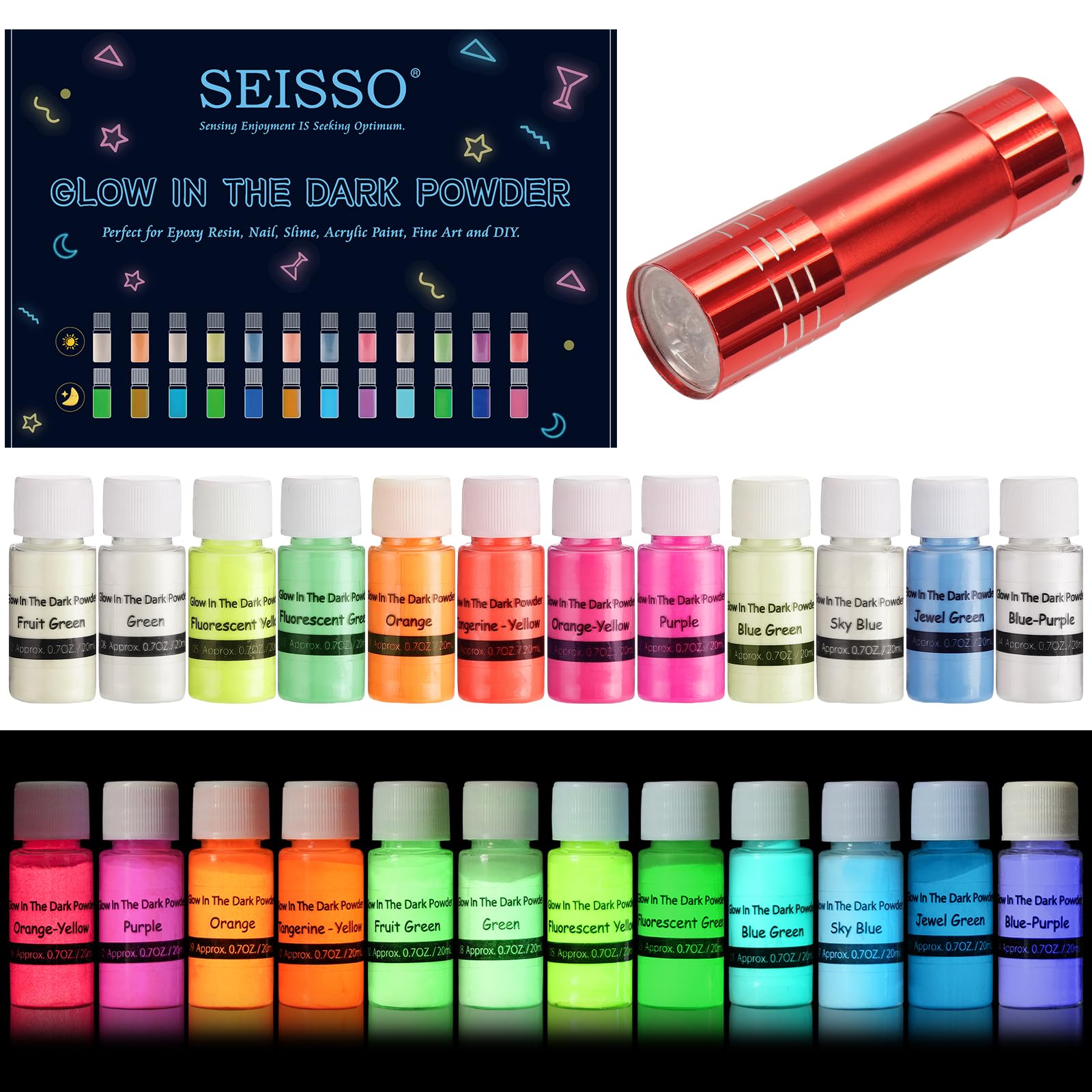 Amazon.co.jp: SEISSO 蓄光パウダー 夜光パウダー 顔料パウダー 真珠