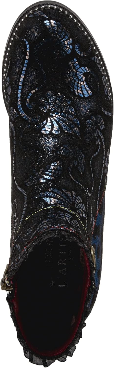 L`Artiste Dessa Women's Bootie with Eye-catching Metallic & Animal Print Design - Image 3