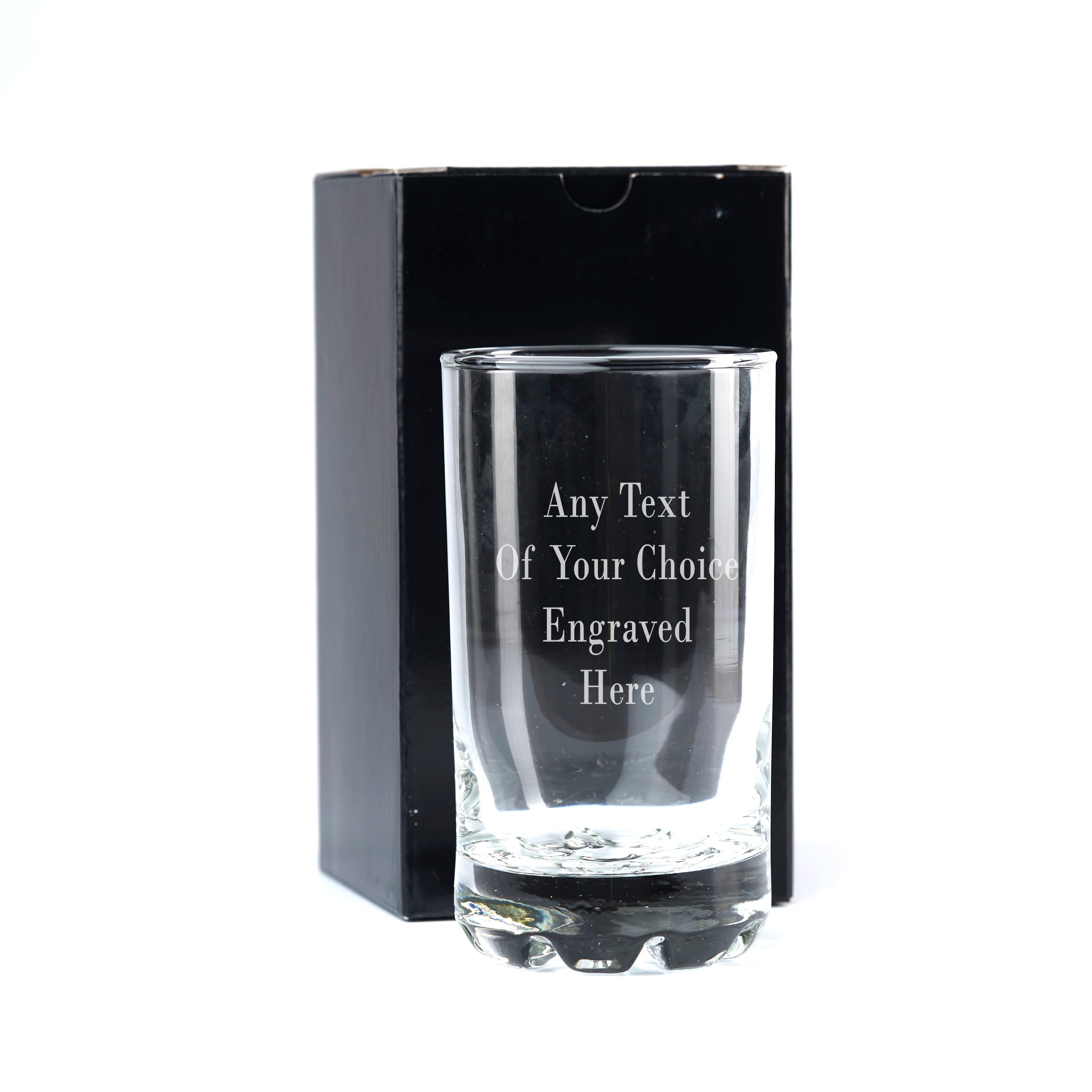 ukgiftstoreonline Personalised Engraved Highball Glass Dimple Foot with Any Message for Any Occasion