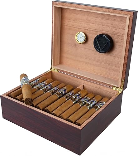 Miniatura 6 de Prestige Import Group, Humificador de cigarros de cabaña, Capacidad 20 a 50