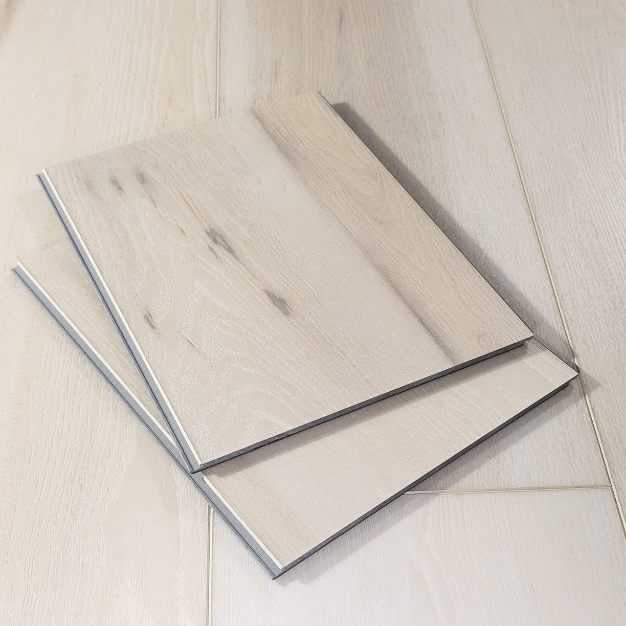 Flooret 12” Cut Sample Luxury Vinyl Plank Flooring | DIY Click Installation, 40 Mil Wear Layer, Waterproof and Scratch Resistant LVP | Yuzen Signature
