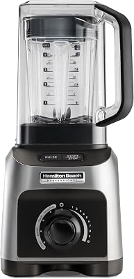 Hamilton Beach Professional Quiet Shield Blender for Smoothies, Ice Crush & Puree, 1500W Peak Power, 32 oz BPA-Free Jar, 4...
