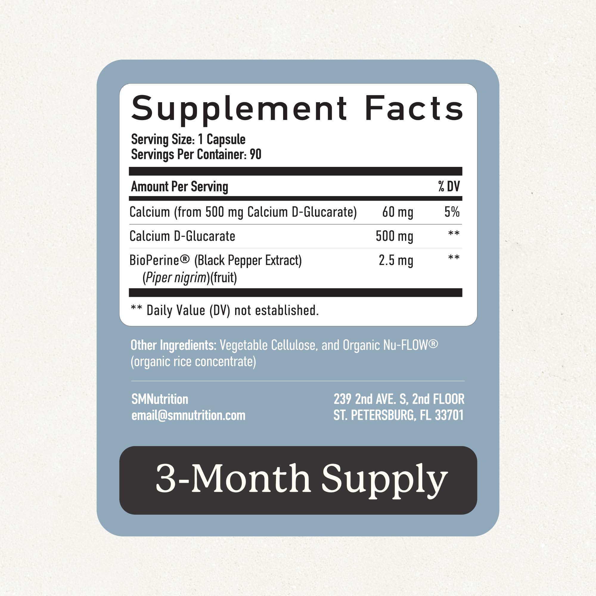 Calcium D-Glucarate 500mg, CDG for Liver Detox & Hormone Balance Support — Amazon image 6