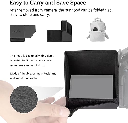 Vista 6 de SmallRig Parasol de pantalla para cámara Canon R3/R5 3673