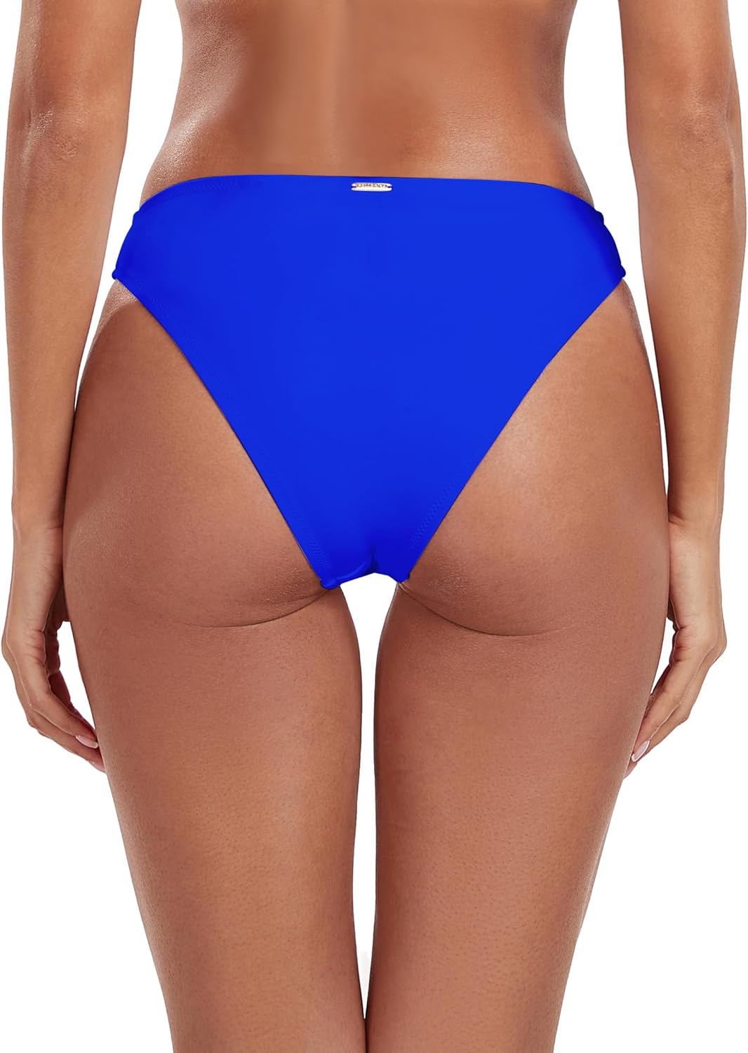 RELLECIGA Women's Cheeky Mid Waisted High Cut Bikini Bottoms - Image 6