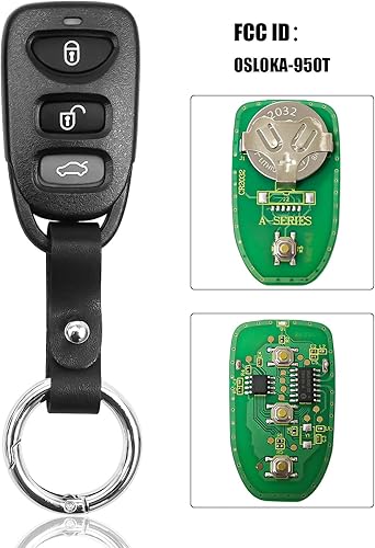 Miniatura 2 de Llavero de automóvil para Hyundai Sonata 2011-2015, control remoto de entrada sin llave de repuesto 95430-3Q000 95430-3Q001, ID de FCC: OSLOKA-950T,