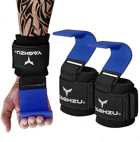 Ganchos de levantamiento de pesas, correas acolchadas para levantamiento de pesas, correas de muñeca para hombres y mujeres, correas de peso muerto