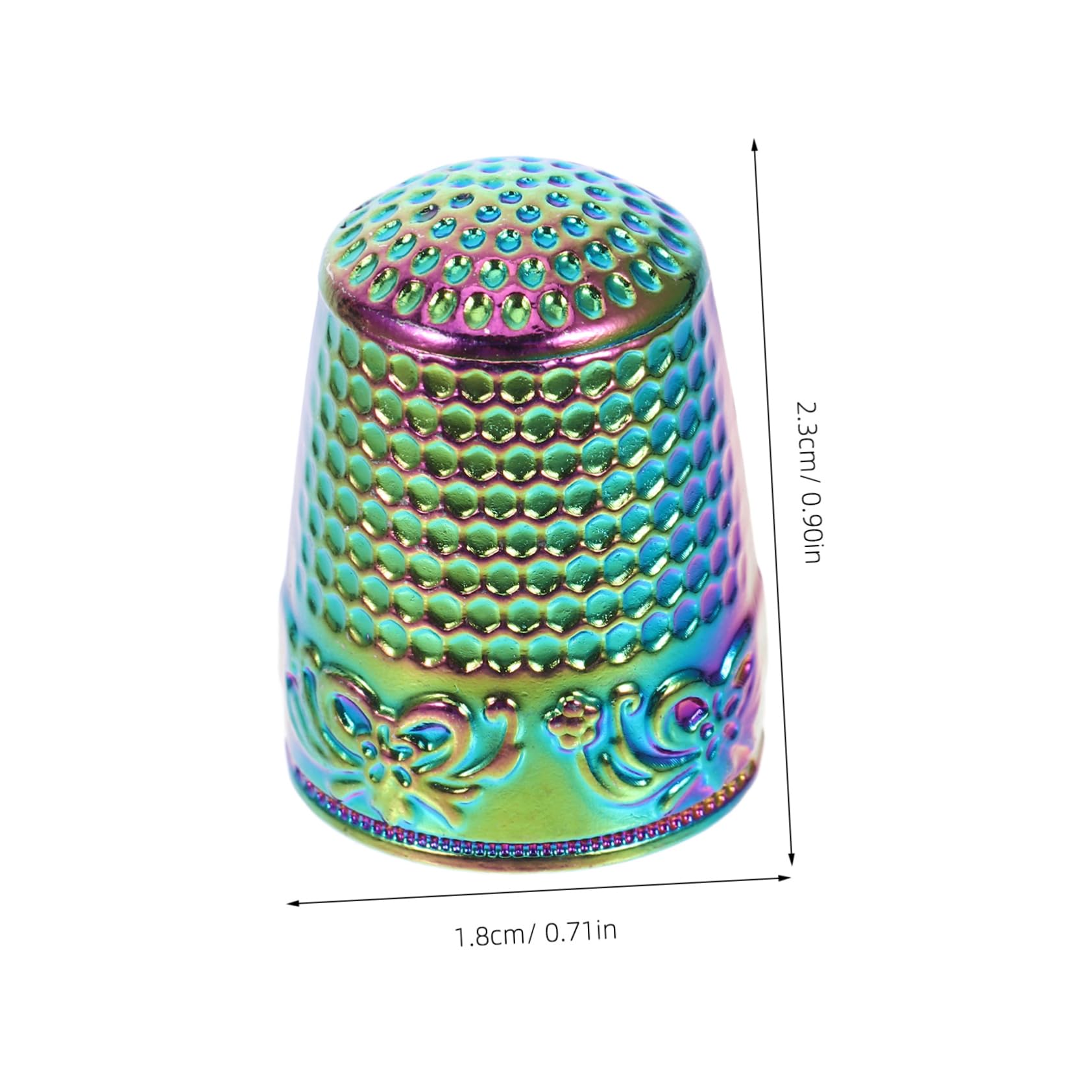Housoutil 4Pcs Metal Sewing Thimbles Durable Finger Protectors for Hand Sewing Quilting and Knitting Thickened Design for Enhanced Safety and Convenience
