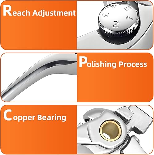 Miniatura 3 de S SYUU Juego de manetas de embrague de freno de repuesto para motocicleta compatible conpara Suzuki SV 1000 2003-2007 DL 1000 Vstrom 2002-2012 GSX