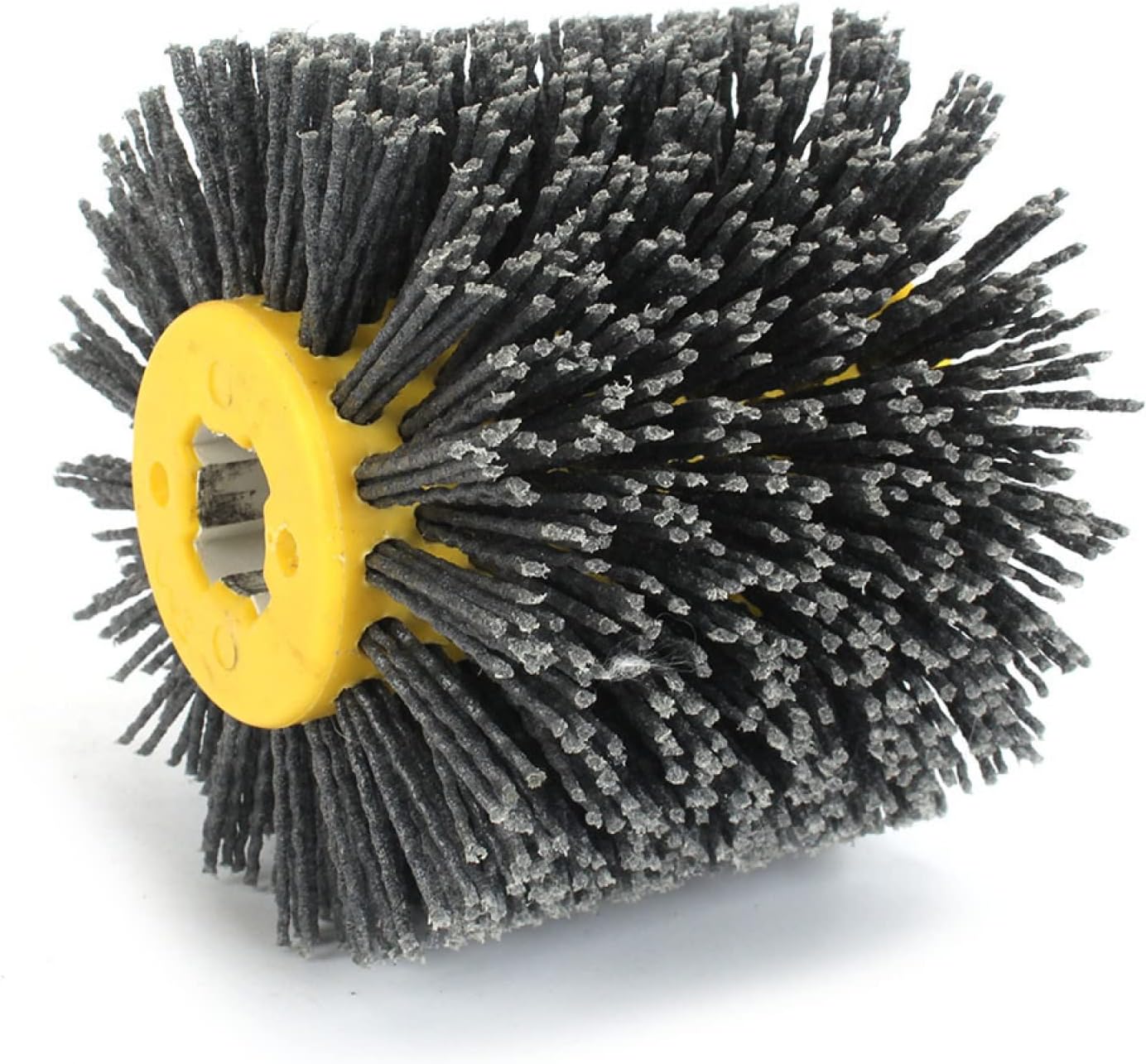 1pc 120mmx100mm Cylinder Nylon Abrasive Wire Drum Polishing Wheel Electric Brush For Wood & Metal Working,Grit 240