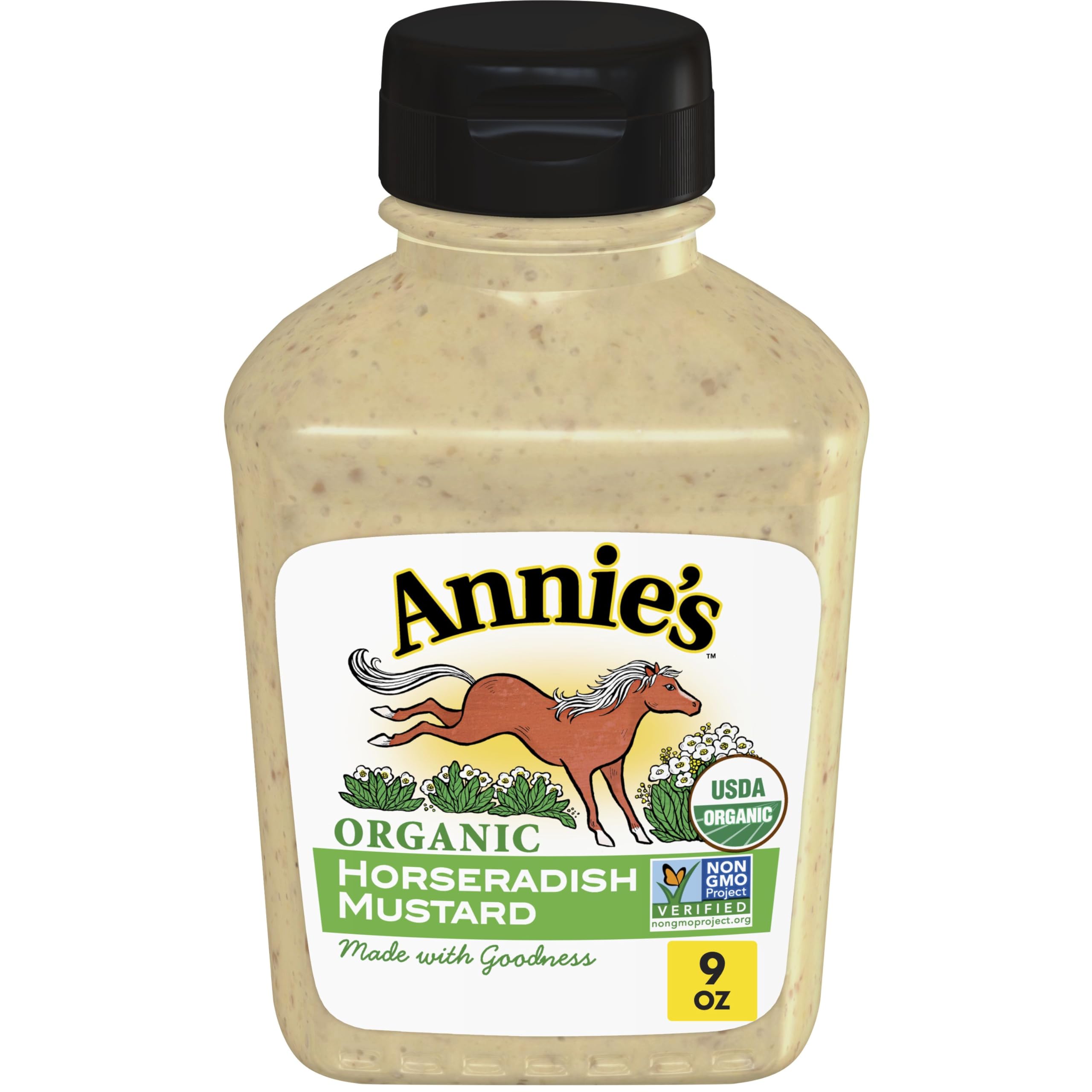 Annie's Organic Horseradish Mustard, Gluten Free, 9 oz