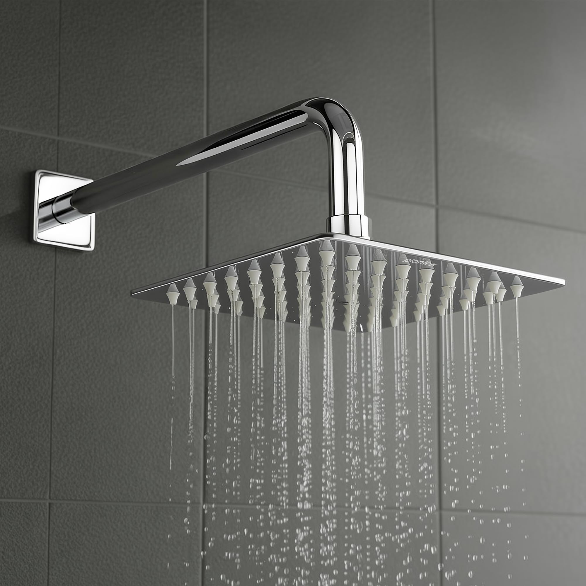 Plantex Stainless Steel Shower Head - Ultra Slim & Powerful -15