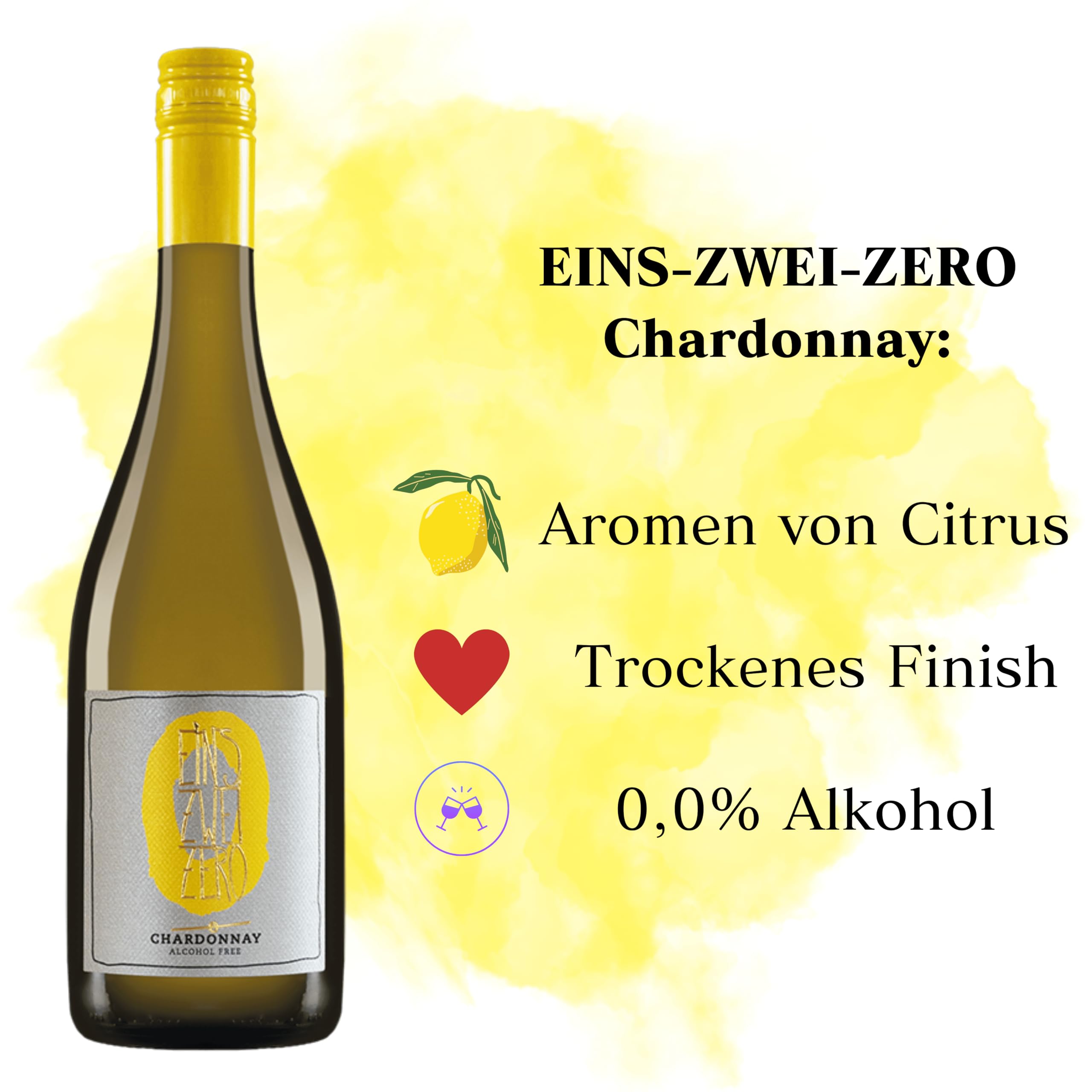 4er Weinpaket alkoholfrei „Weiß & Rosé“ vom Weingut Leitz – 0,5% Vol | Riesling, Chardonnay, Rosé, Sauvignon Blanc | Eins-Zwei-Zero Probierpaket inkl. Weinausgießer | alkoholfreier Weißwein & Roséwein