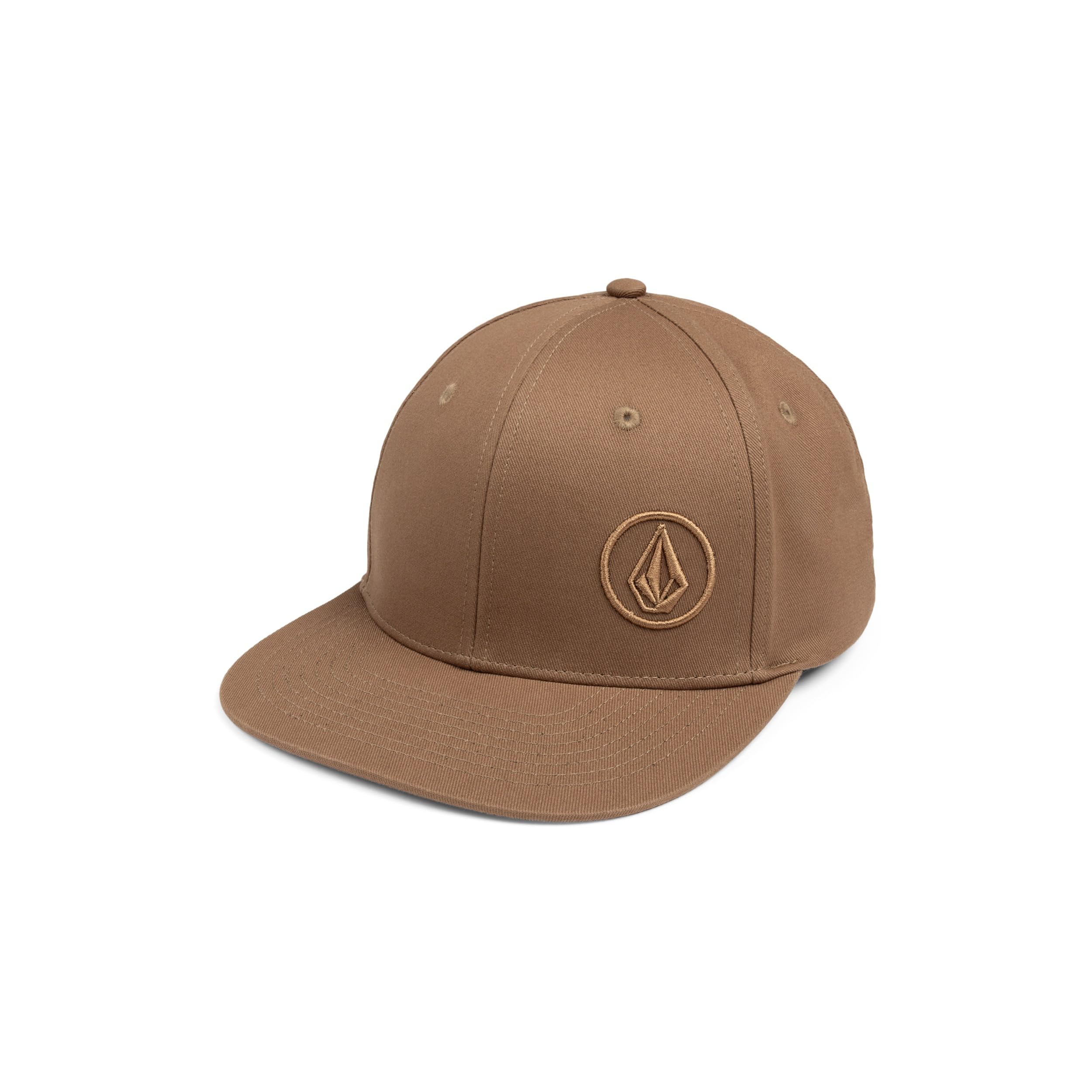 Volcom Men's Snapback Hat– 6-Panel Twill Flat Brim Cap Adjustable Snap Closure