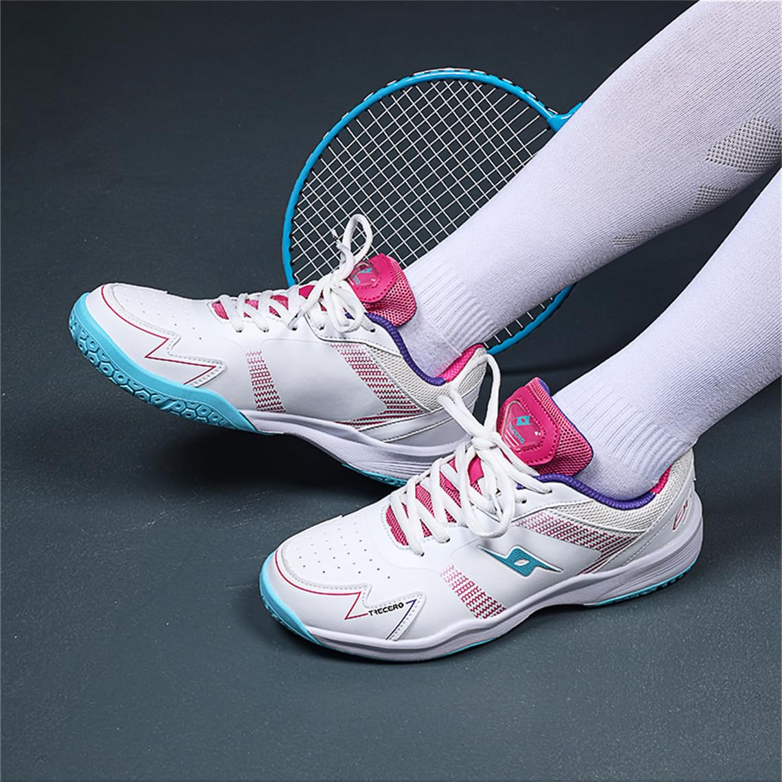 Zapatillas De Voleibol Ligeras para Hombre Y Mujer Entrenamiento Pickleball Ajuste Ancho Tenis Mesa Moda Cómodas Transpirables